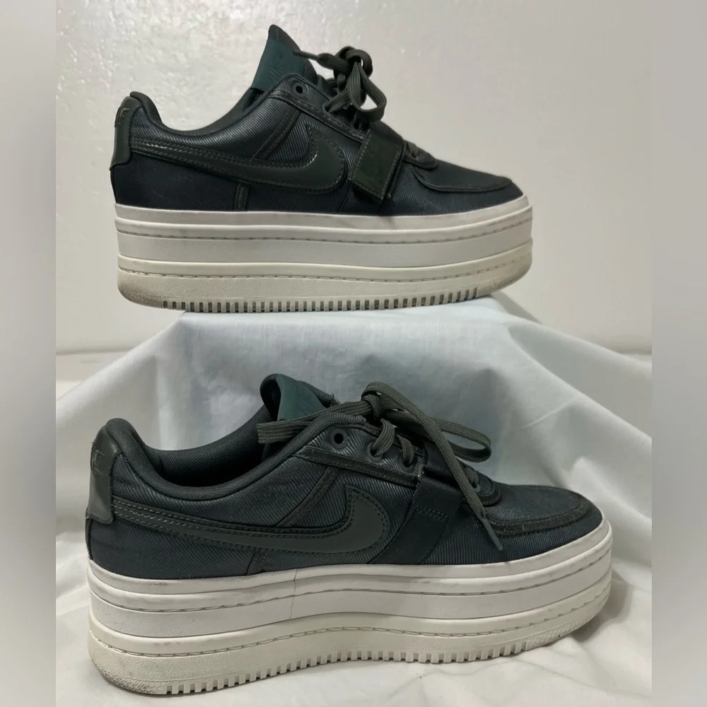 Nike Vandal Y2K Double Stack Platform Sneakers Mineral Spruce chunky